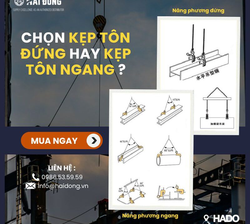 Phân Biệt Kẹp Tôn Đứng Và Kẹp Tôn Ngang HADO